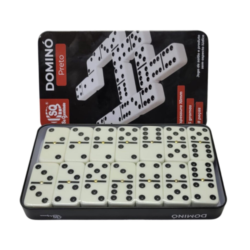 Jogo de Domino 12 mm na lata - Hoyle - Jogo de Dominó, Dama e