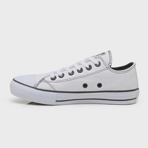 Tênis Converse Chuck Taylor All Star New Malden Ox CT04500003 Cano Baixo  Couro Unisex Preto Vermelho Branco Original em Promoção na Americanas