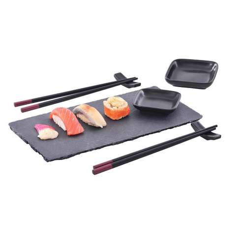 KIT SUSHI EM CASA 11 PECAS COM FACA FABRICACAO PREPARO ARROZ ROLO MOLDE  ROLETE CORTADOR COMPLETO