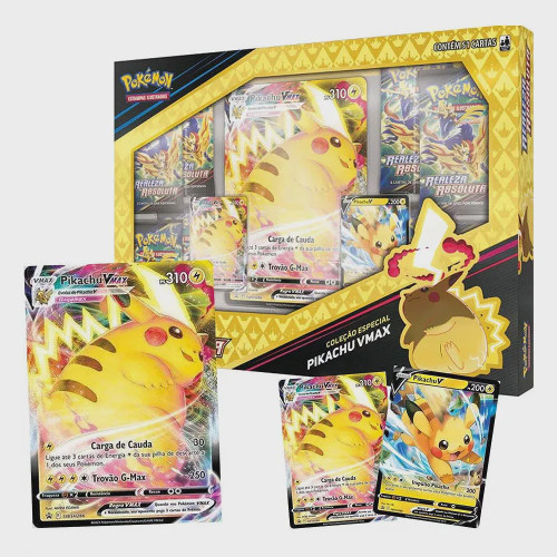 Carta Pokémon VMAX Kit com 100 unidades em Português Takara Tomy - Deck de  Cartas - Magazine Luiza