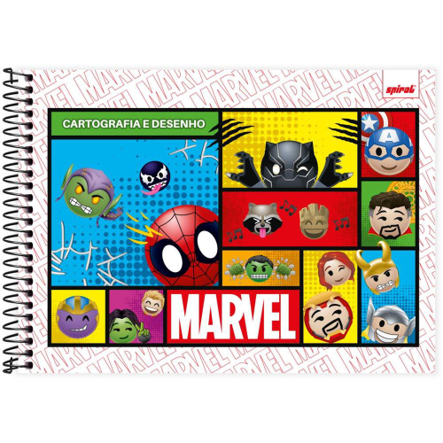 3 Caderno Minecraft Espiral + Brochura 1/4 + Caderno Desenho no Shoptime