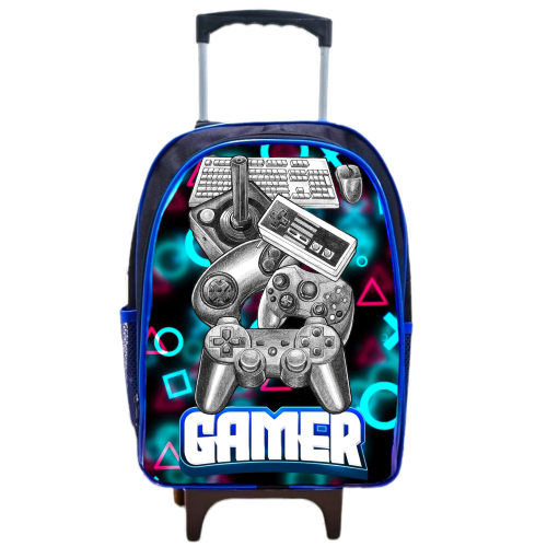 Mochila Escolar Infantil Roblox Casual Masculino e Feminino