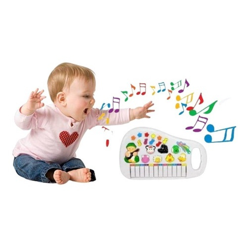 Piano Infantil Teclado Musical Bebê Ia Ia O Bichos