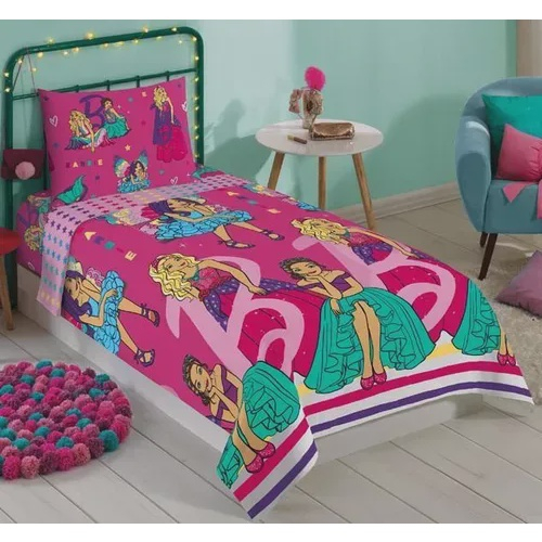 Jogo de Cama Lençol Solteiro Infantil Menina Barbie Reinos Mágicos 2 Peças  Lepper em Promoção na Americanas