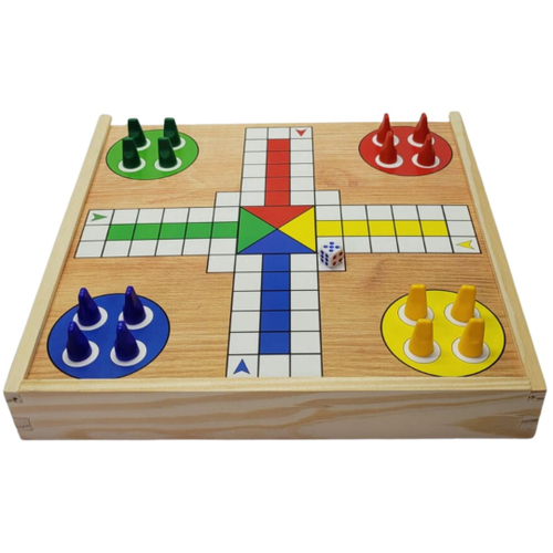 Jogos Clássicos Ludo/Damas/Trilha Brinquedos Toya - minipreco