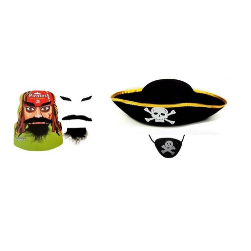 Fantasia Halloween Masculina Pirata Piratinha Listrado Carnaval