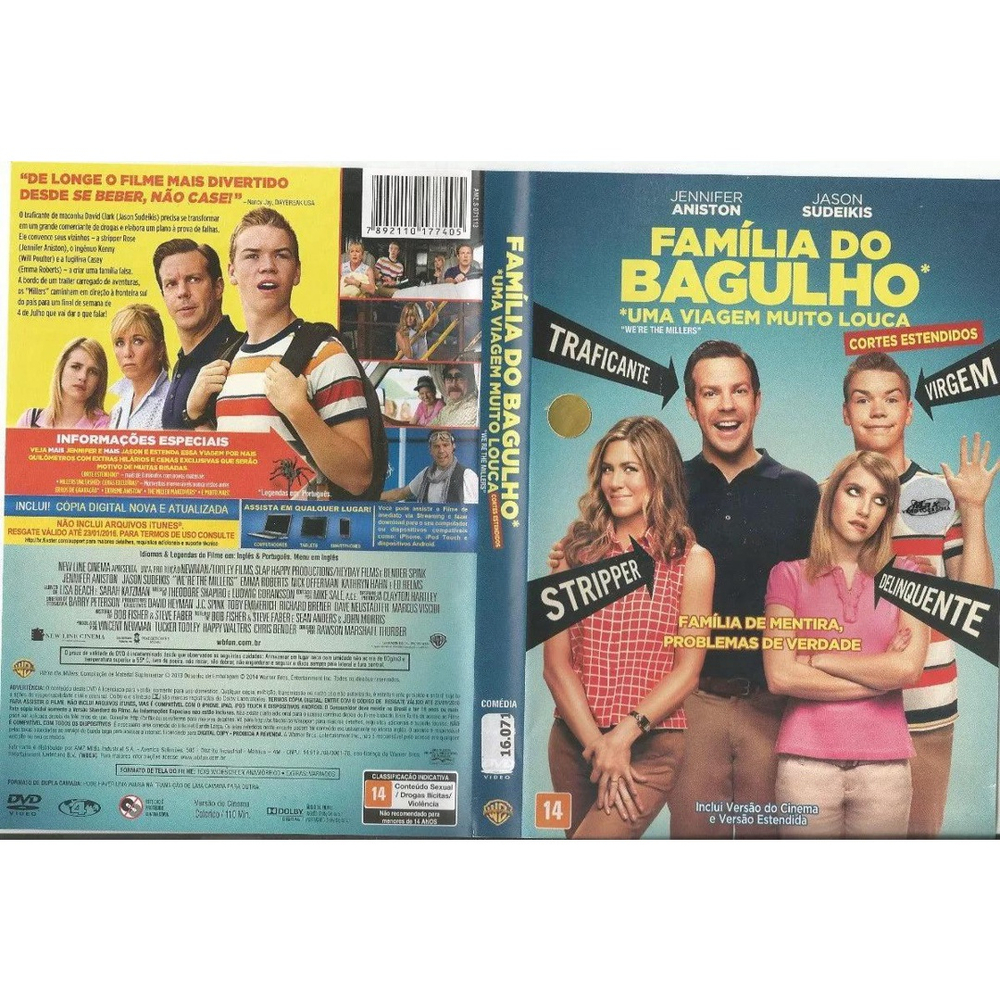 Dvd - Família Do Bagulho - Jennifer Aniston em Promoção na Americanas