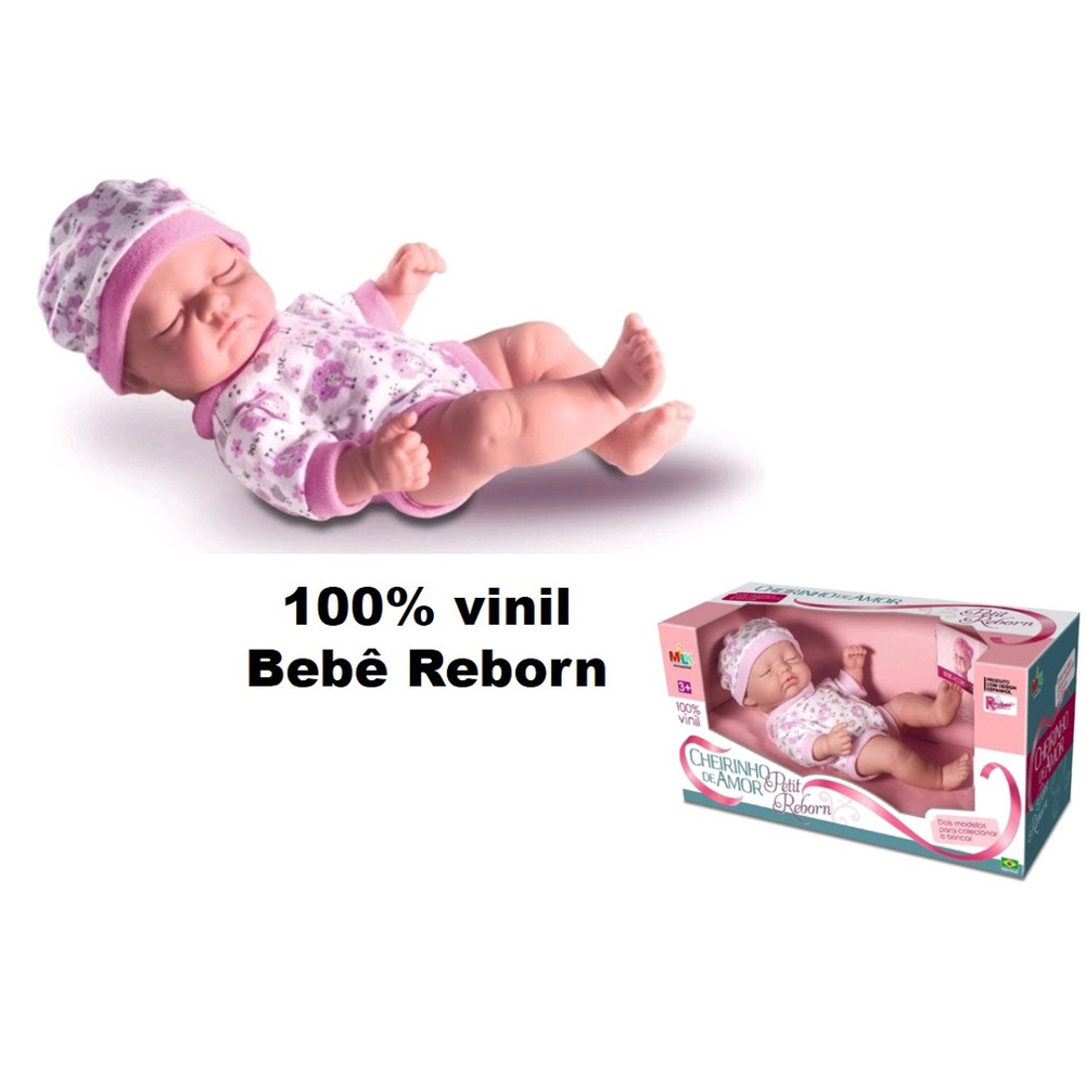 Boneca Milk Cheirinho de Amor Petit Reborn com 25cm - RioMar Kennedy Online