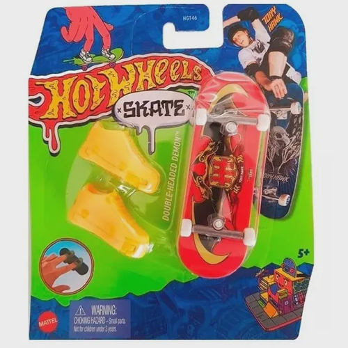 HOT WHEELS SKATE DE DEDO + TENIS HGT46 - MATTEL –