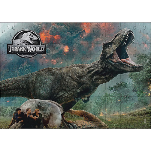 Jogo Quebra Cabeça Dinossauro Fúria Do T-Rex Jurassic World 200