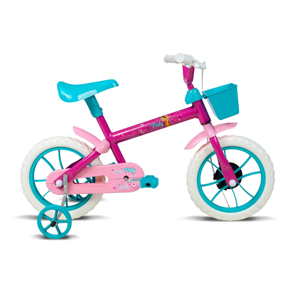 Bicicleta Caloi Barbie Aro 12 - Rosa+Azul