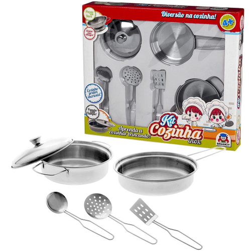 Kit Cozinha Infantil Fogão Jogo de Panela Comida Prato 20pç em Promoção na  Americanas