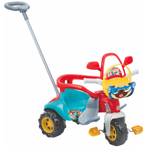 TRICICLO TICO-TICO BICHOS AZUL COM ARO MAGIC TOYS 3510