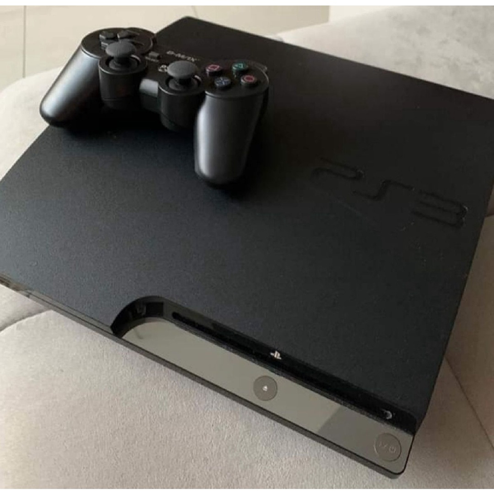 Sony Playstation 3 Super Slim 500gb 2 Controles + 3 Jogos Cor