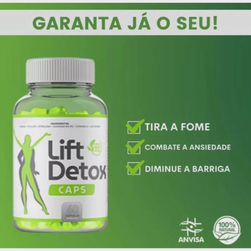 3 potes Lift Suplemento Natural 60 Cápsulas 500Mg - Detox em Promoção na  Americanas