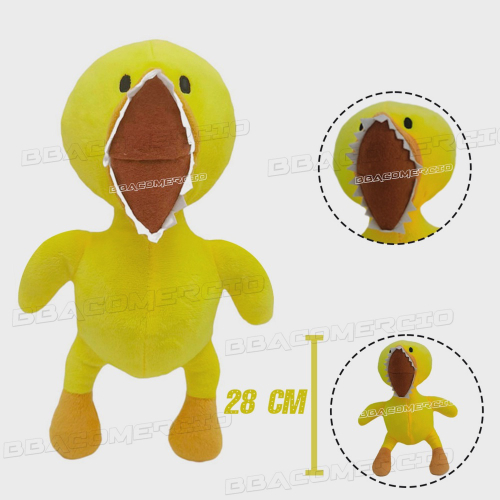 Kit Pelúcia Rainbow Friends Roblox Boneco Pato Amarelo e Red no