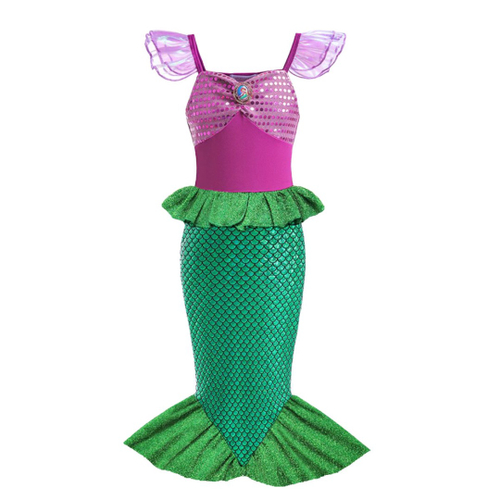 Fantasia Sereia Infantil Menina Vestido Ariel Pequena Sereia em Promoção na  Americanas