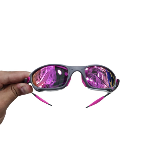 Óculos Juliet Xmetal c. Sideblinders Lente Rosa - Kit Rosa em