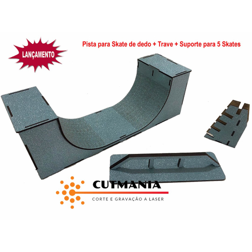 Kit 9 Skate De Dedo Radical E Pista Rampa Mdf Deck Brinquedo