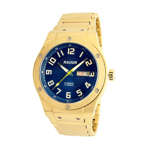 Relógio Masculino Magnum Automático MA33862A Dourado no Shoptime