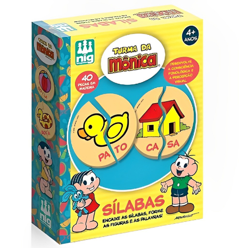 Jogo Educativo - Madeira - Crescer - Alfabeto - 48 Letras - Nig Brinquedos  - Ri Happy