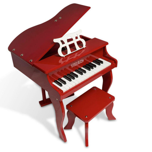 Brinquedo infantil pianinho musical fazendinha musicas sons de animais luz  e alca