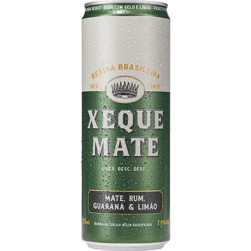 Kit 12 Bebida Mista Xeque Mate Draft Rum - 355ml