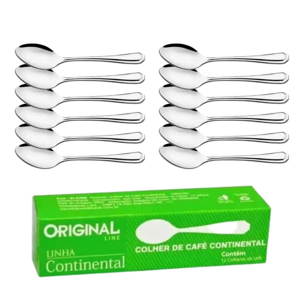 Jogo De Garfos De Mesa Inox 12pçs Talheres Continental