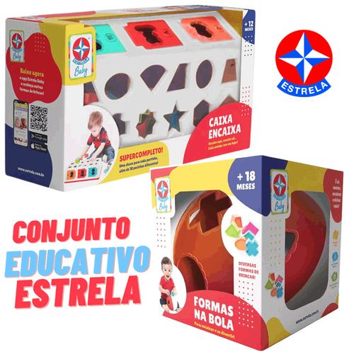 Formas de Encaixe - Baby - Caixa Encaixa - Estrela