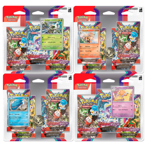 Cartas Pokemon - Triple Pack - Escarlate e Violeta 1 - Spidops