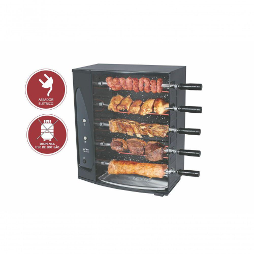 Espeto Giratório Elétrico Churrasco com Base - Issi Grill - issigrill