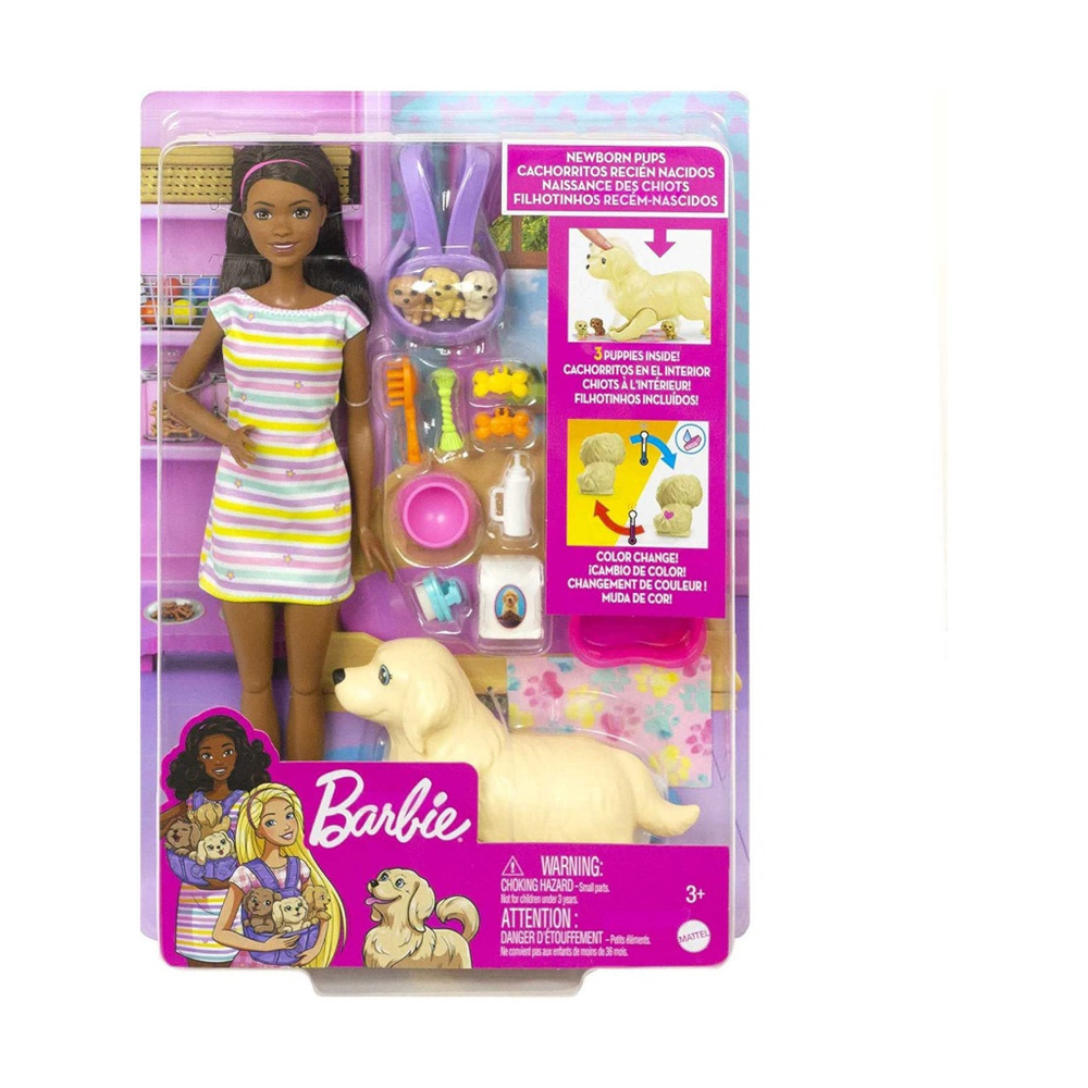 Negra Minha Primeira Barbie - Mattel HLL18-HLL20 - Noy Brinquedos