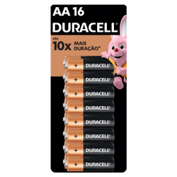 Pilha Alcalina aa Pequena Duracell Com 16 Unidades é boa?