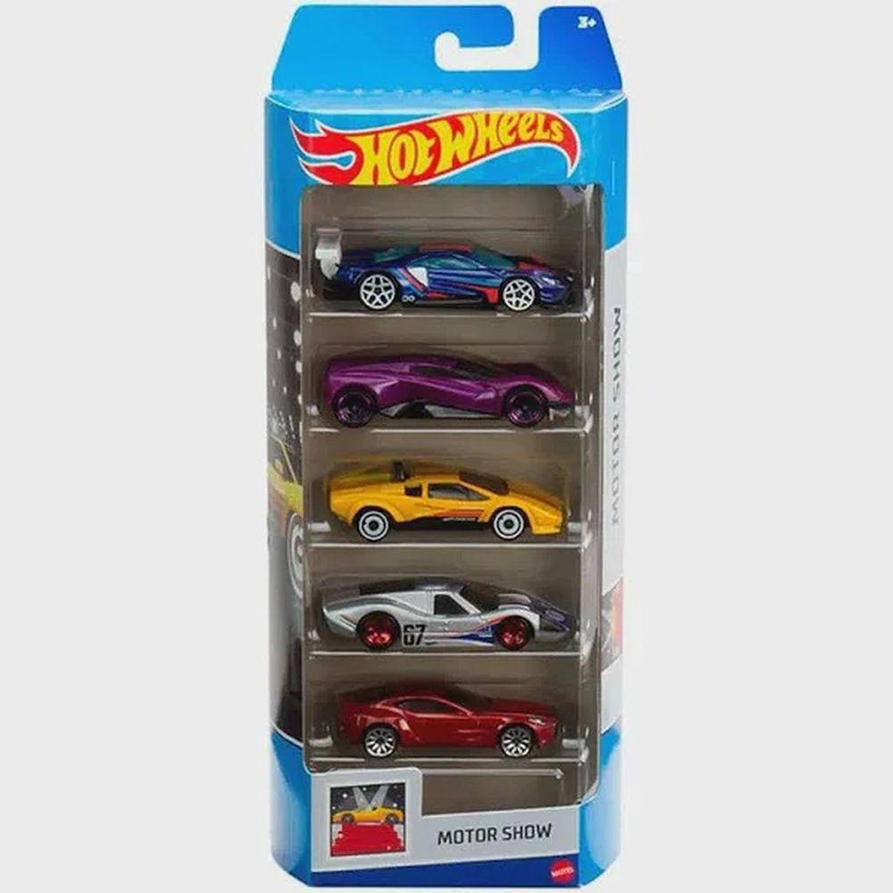 Carrinhos Hot Wheels c/ 5 Carros - Mattel - nivalmix