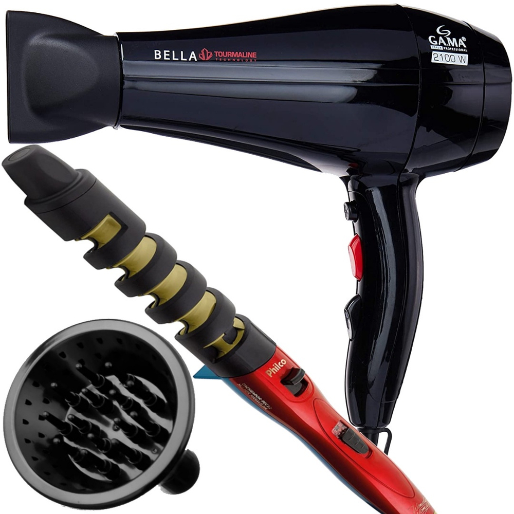 Secador de cabelo profissional 2500w salão e modelador 32mm - Philco -  Secador de Cabelo - Magazine Luiza