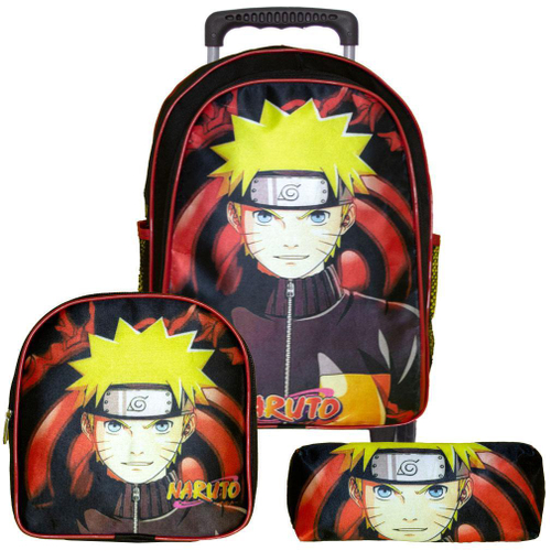 Estojo Escolar Duplo Boruto Naruto Preto Infantil Canetas em Promoção na  Americanas