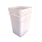 Balde 20L Retang P Uso Cervejeiro Kit 4 Pçs
