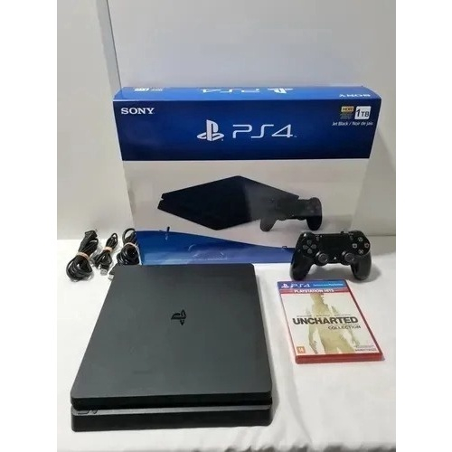 Playstation 4 (Ps4) Slim + 1 Controle + 9 Jogos Mídia Física, Console de  Videogame Sony Usado 94688993