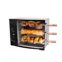 Churrasqueira Assador 3 Espetos Rotativa 56 Cm Gás Gn Aço Carbono Infravermelho Agr3 Bivolt- Arke é boa?