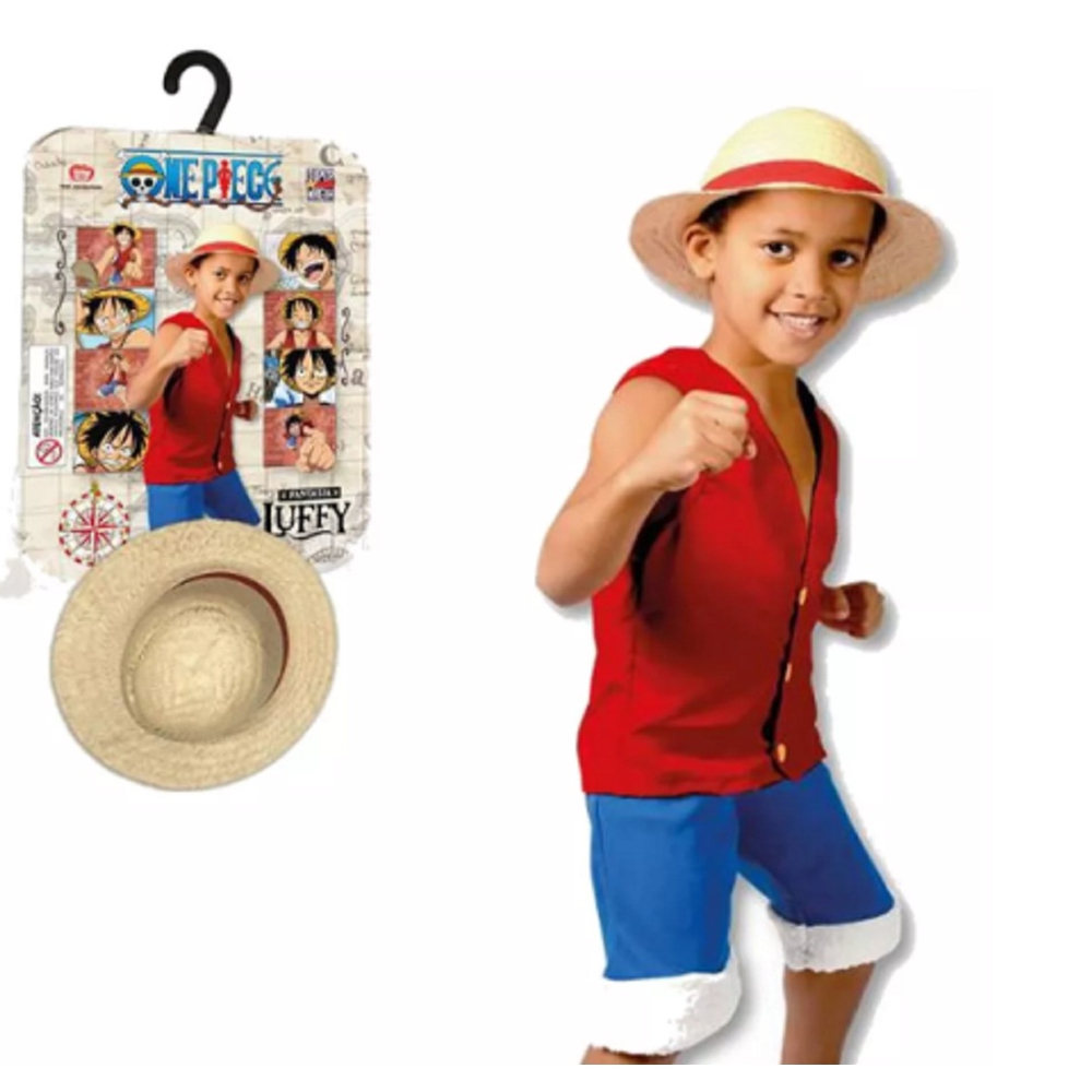 Anime luffy cosplay fantasia filme vermelho traje festa de