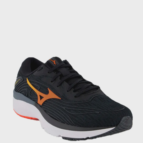 Mizuno wave preto outlet e laranja