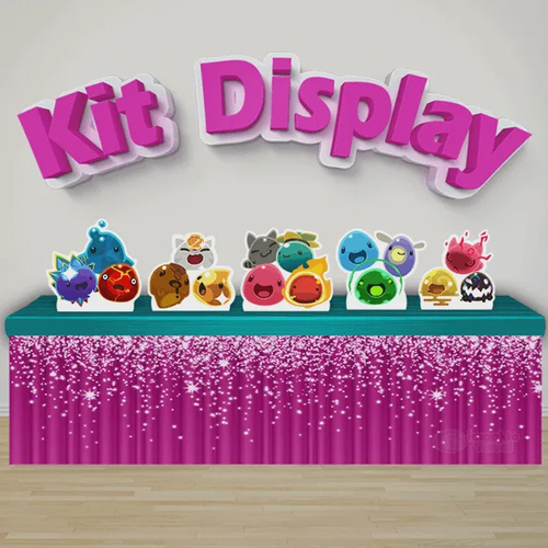 Kit Prata Painel + Display Decoração Festa Infantil Slime Rancher em  Promoção na Americanas