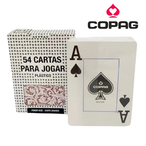 2 Jogos de Carta Baralho 100% Plástico Impermeável 54 Cartas em Promoção na  Americanas