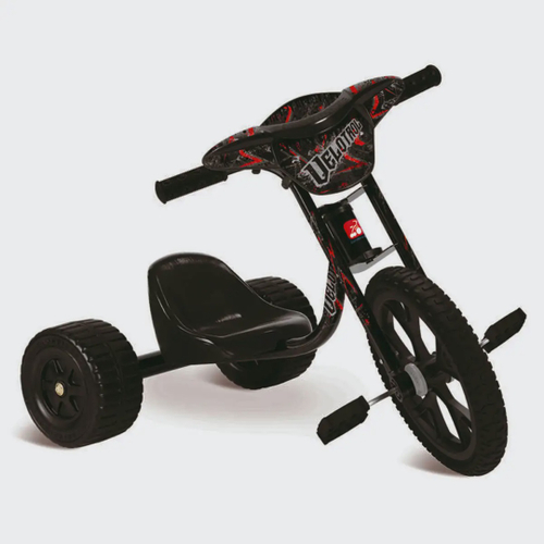 MOTOCA INFANTIL TRICICLO DE PASSEIO TOTOCA COM PEDAL E KIT ADESIVO