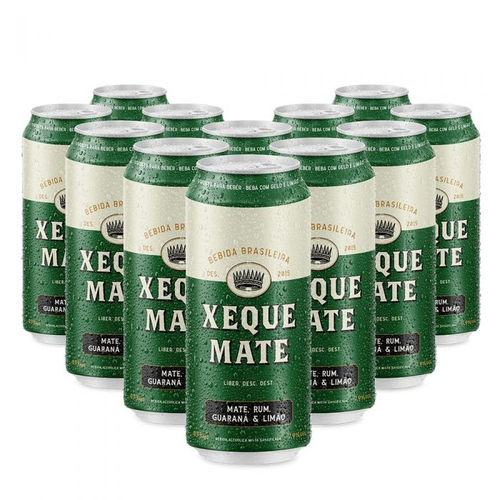 Kit 12 Bebida Mista Xeque Mate Draft Rum - 355ml