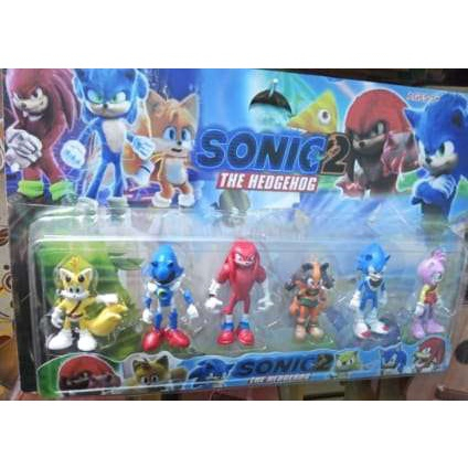 Kit Action Figure Sonic Conjunto C/ 6 Bonecos Pronta Entrega