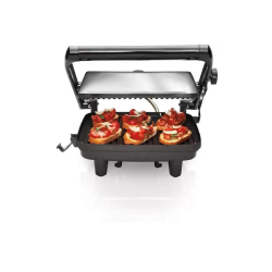 Sanduicheira Hamilton Beach Panini Gourmet Preta/Prata 220v Menor preço em Sanduicheira Hamilton Beach Panini Gourmet Preta/Prata 220v