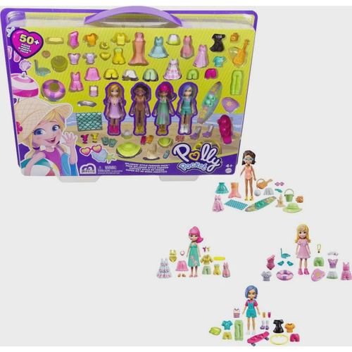 Boneca Polly Pocket Kit com 3 Bonecas Club House - GMF82 - Mattel