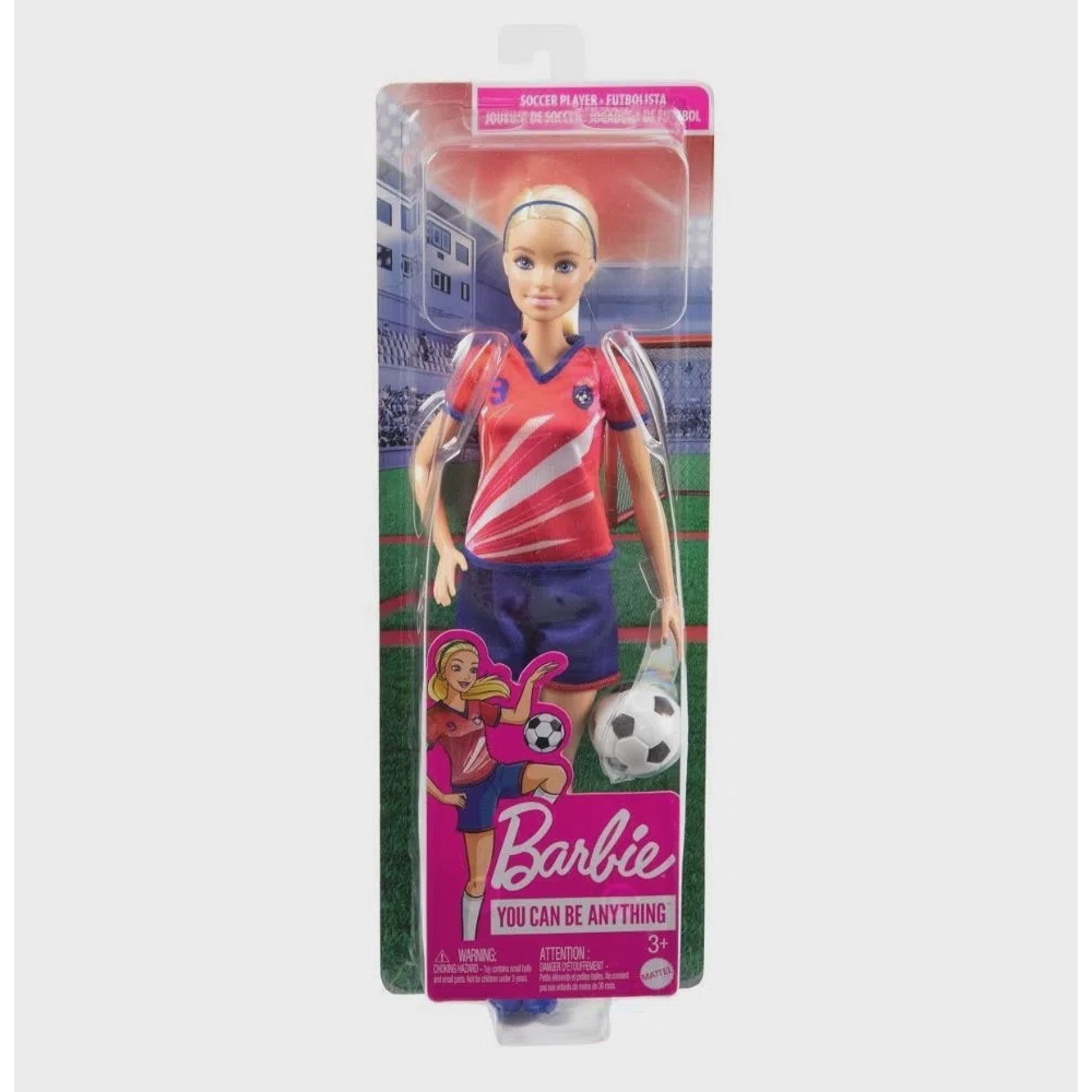 Boneca - Barbie Jogadora De Futebol - Rosa MATTEL