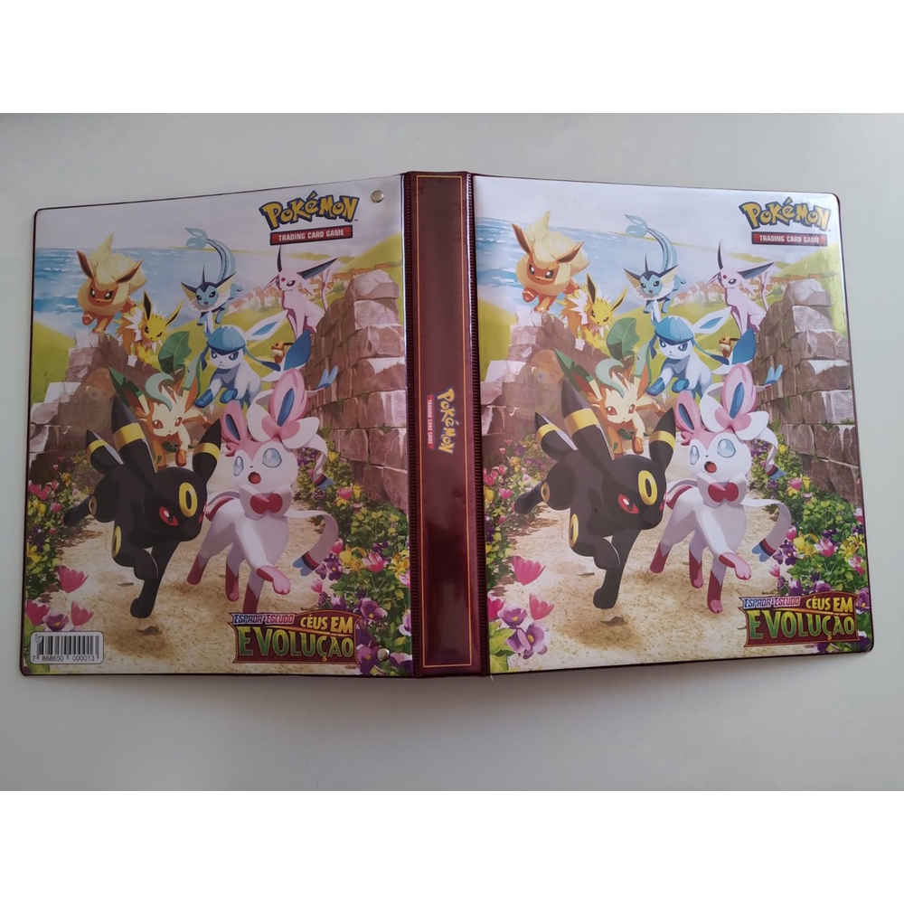 2 Cartas Pokemon Kit de Evoluções Sylveon Eevee Diversos Modelos Pronta  Entrega